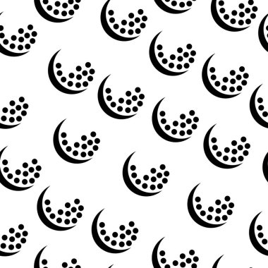 Golf topu siluetlerinin kusursuz deseni, nokta vektör illüstrasyonundan soyut arkaplan