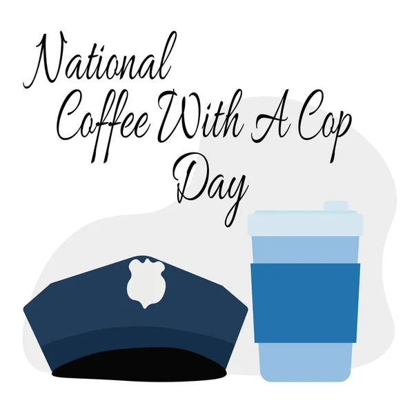 National Coffee Cop Day Idee Für Poster Banner Oder Flyer — Stockvektor