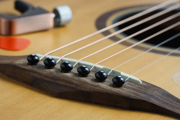 Acoustic guitar bridge pins and saddle, select focus