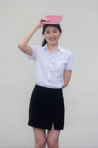 タイの成人女子大生制服美少女ショーA本 — ストック写真