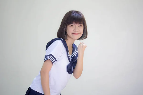 Japon Ergen Güzel Kız Mükemmel Öğrenci — Stok fotoğraf