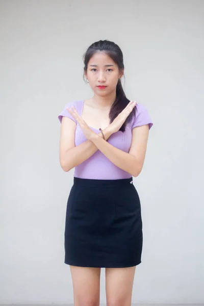 Porträt Von Thai Adult Office Girl Aufhören — Stockfoto