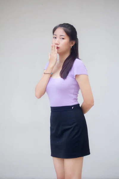 Porträt Von Thai Adult Office Girl Quiet — Stockfoto