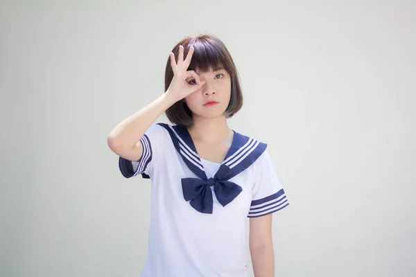 Japonés Adolescente Hermosa Chica Estudiante —  Fotos de Stock