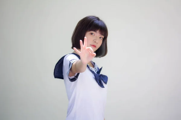 Japans Tiener Mooi Meisje Student — Stockfoto