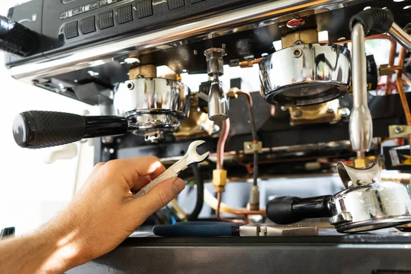 repair of the coffee machine photo. disassembled coffee machine