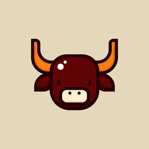 Año Nuevo Chino Buey Icono — Vector de stock