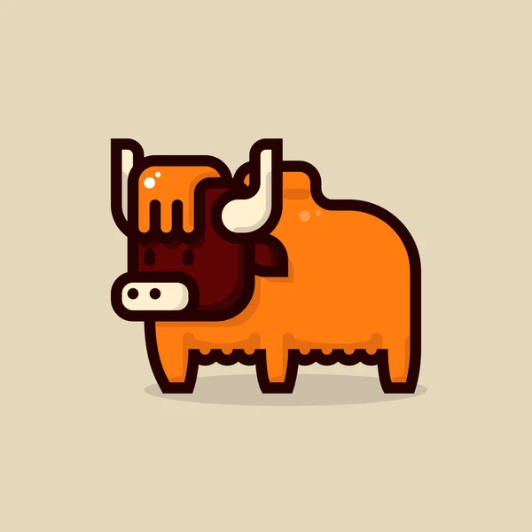 Año Nuevo Chino Yak Iconos — Vector de stock