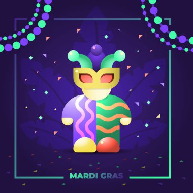 Mardi Gras Aptal Maskesi