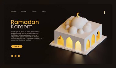 Ramazan Kareem İniş Sayfası Cami 3D Hazırlama