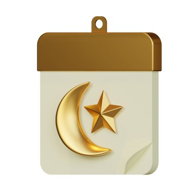 Ramazan, Kurban Bayramı ve diğer İslami temalar için uygun Mübarek Takvim 3D Resim Hazırlama