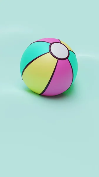 Verano Beach Ball Ilustración Representación Adecuado Para Vacaciones Vacaciones Turismo —  Fotos de Stock