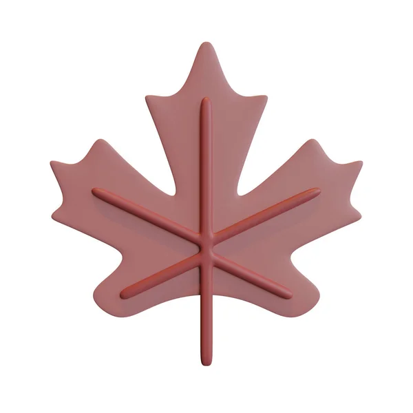 Autumn Maple Leaf Rendering Illustration — Stock Photo, Image