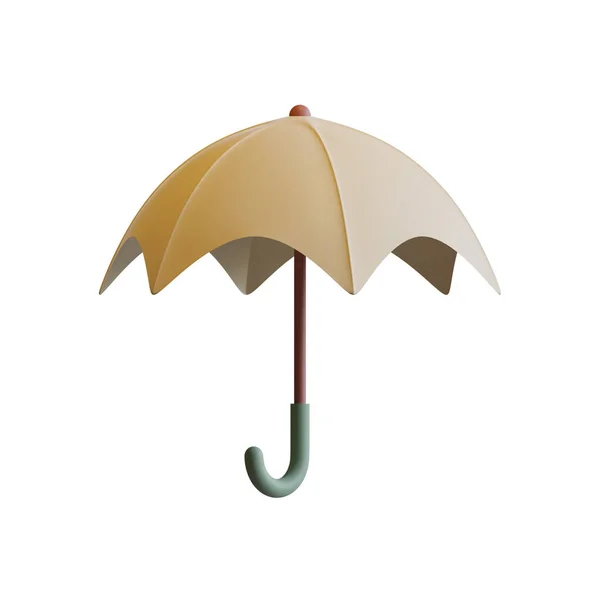 Autumn Umbrella Rendering Illustration — Stock Photo, Image