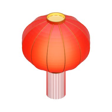 Fener 3D Renderleme İllüstrasyonu, sonbahar ortası teması için uygun.