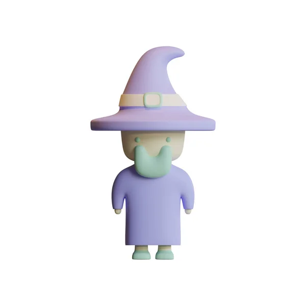 Wizard Illustratie Element Geschikt Voor Halloween Evenement — Stockfoto