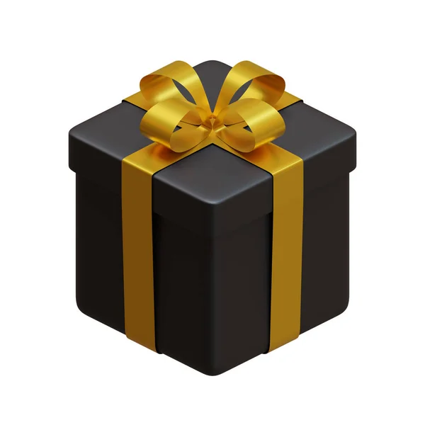 Rendering Element Gift Suitable Black Friday Theme — Stock Photo, Image