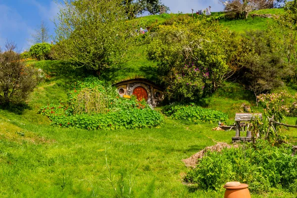 Hobbiton köyü. Matamata, Yeni Zelanda.