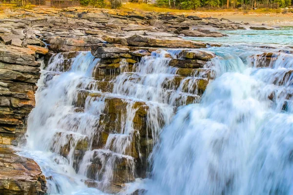 Athabaska Falls Jasper Nationalpark Alberta Kanada — Stockfoto