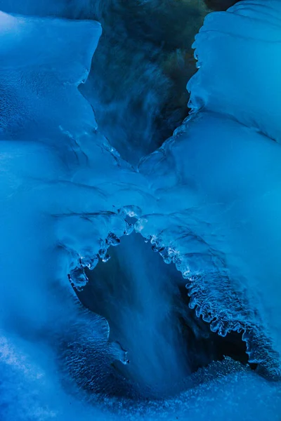 얼음으로 주변에는 흐릅니다 지역으로 지정되어 캐나다 알버타 — 스톡 사진