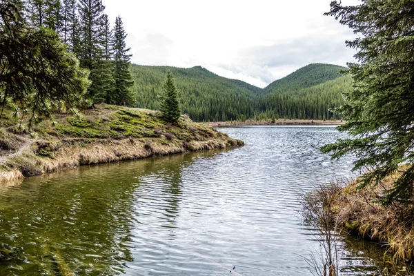 Přes Jarní Prázdniny Jezeře Peppers Lake Provincial Recreation Area Alberta — Stock fotografie