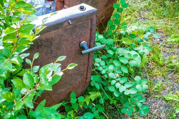 Régi Autót Találtak Erdőben Glenbow Ranch Tartományi Szabadidős Terület Alberta — Stock Fotó