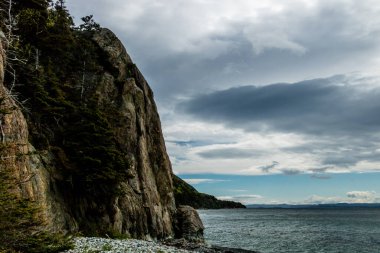 Yöneticilerin merdivenlerinden ve plajdan manzaralar. Beni Yıkın İl Parkı, Newfoundland, Kanada