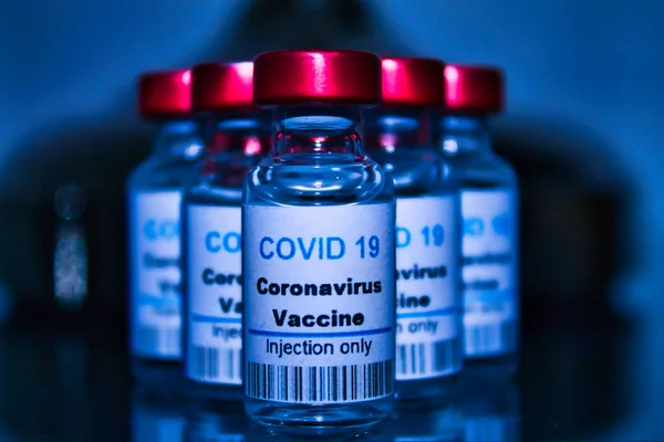 Grupo Vacunas Covid Listo Laboratorio —  Fotos de Stock