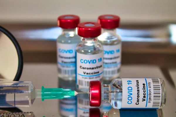 Pacote Vacina Hospitalar Covid Para Pandemia Todo Mundo — Fotografia de Stock
