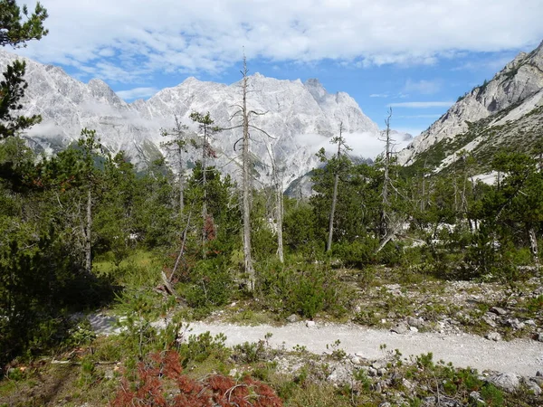 Excursão Trekking Incrível Redor Famosa Montanha Watzmann Baviera — Fotografia de Stock