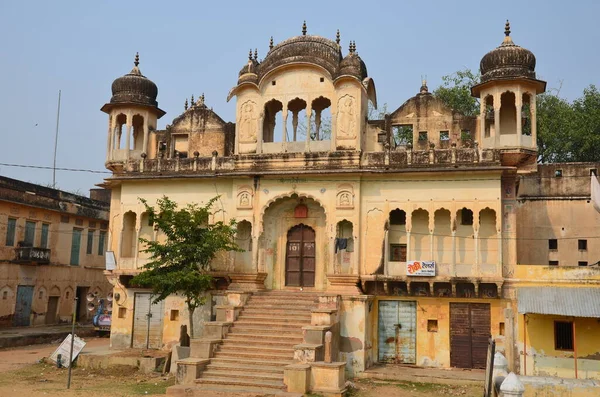 Arquitetura Impressionante Fora Das Trilhas Turísticas Palácio Região Shekhawati Rajasthan — Fotografia de Stock