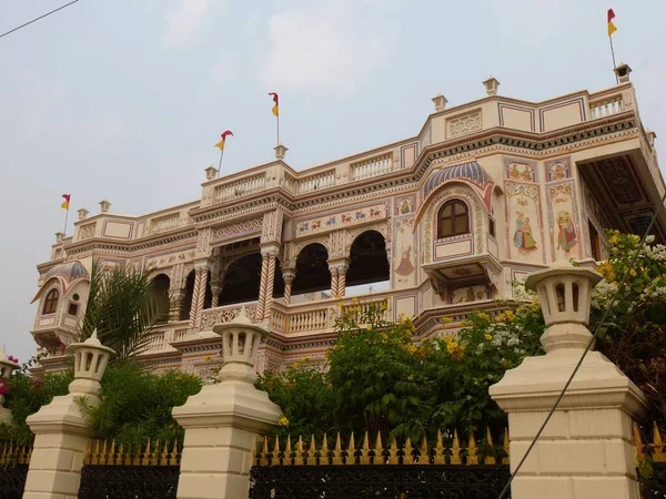 Stunning Architecture Offside Touristic Trails Haveli Shekhawati Region Rajasthan India — Stock Photo, Image