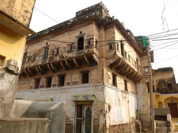 Ruinen Eines Ehemals Schönen Haveli Hauses Der Region Shekhawati Rajasthan — Stockfoto