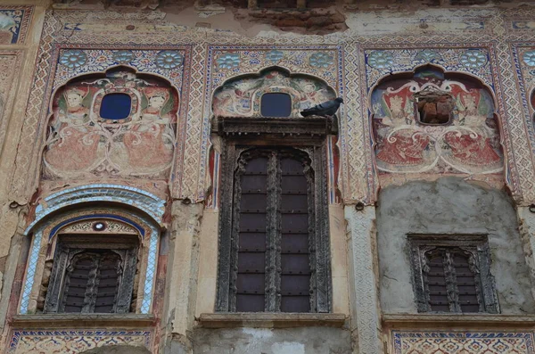 Atemberaubende Architektur Abseits Der Touristenpfade Haveli Der Region Shekhawati Rajasthan — Stockfoto