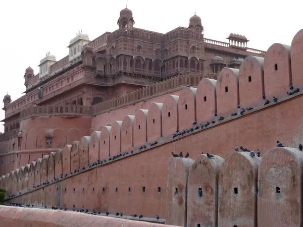 Bikaner Rajasthan Daki Junagarh Kalesi Cephesi — Stok fotoğraf