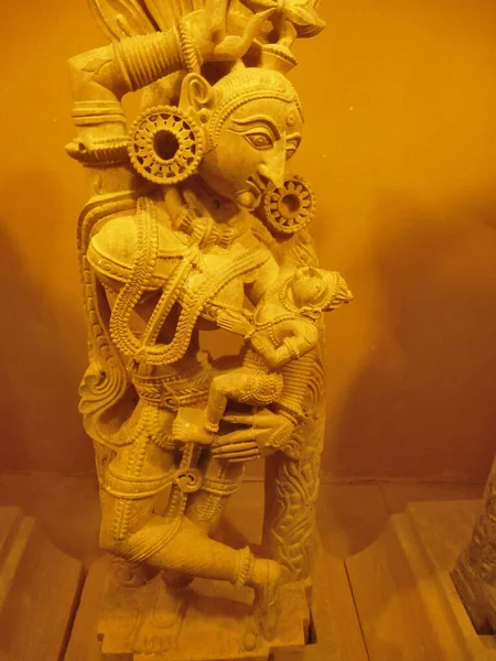 Beautiful statue at the museum of Jaisalmer fort