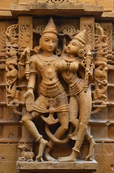 Beleza Incrível Templo Jain Dentro Forte Jaisalmer — Fotografia de Stock