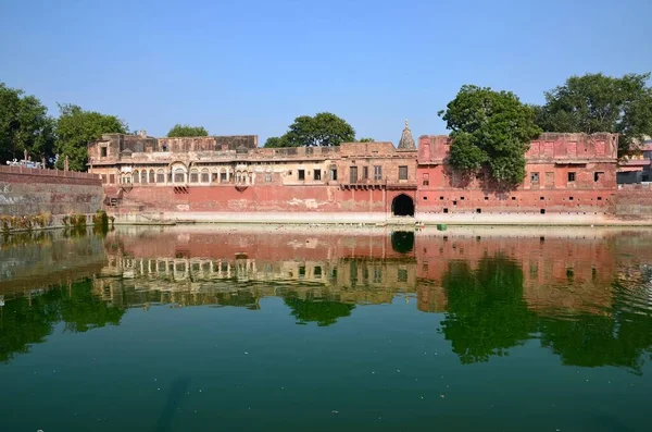 Teich Mit Grünem Wasser Jodhpur Rajasthan — Stockfoto