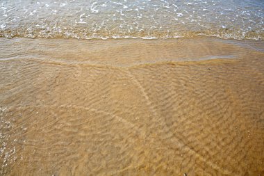 Sahilde sudan kuma küçük dalgalanmalar