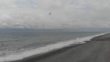 Gökyüzünden güzel dalgalı Karadeniz