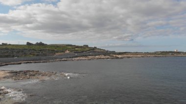 Malta Valletta yakınlarında güzel Akdeniz