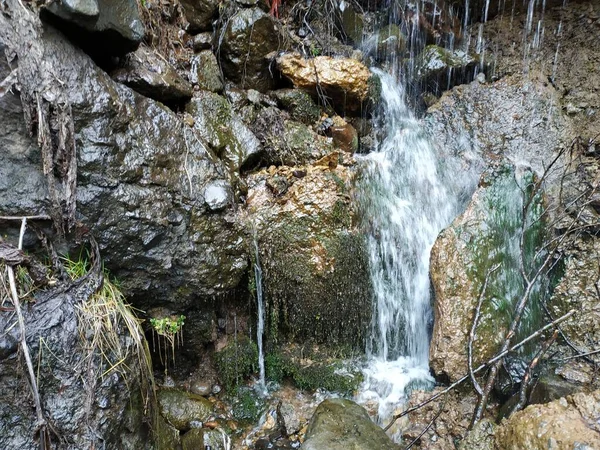 Montanha Selvagem Rio Frio Pedras Rochas — Fotografia de Stock