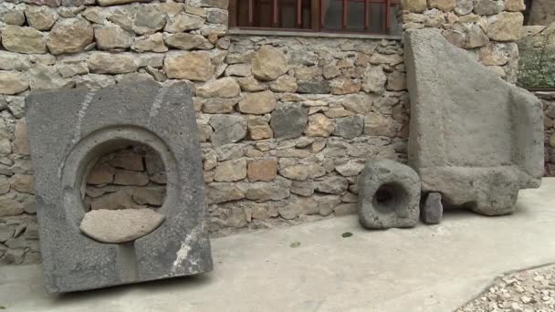 House Armenian Old Village — Stock Video