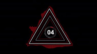 Üçgende 5 saniye geri sayım zamanlayıcısı 