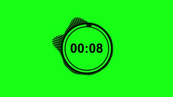 Sekunden Countdown Timer — Stockvideo