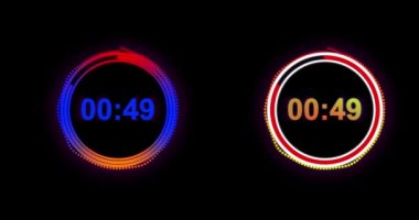 bir dakika neon neon elektrik geri sayımı, iki de bir.