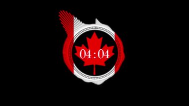 Kanada Bayrağı ile 5 dakikalık süre