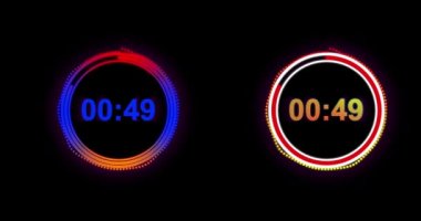 bir dakika neon neon elektrik geri sayımı, iki de bir.