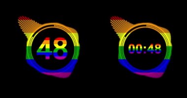 LGBT 'nin Gurur Bayrağı' yla bir dakika geri sayım, ikisi bir arada.