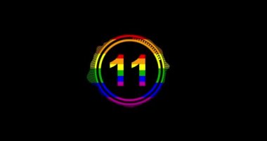 LGBT 'nin Gurur Bayrağı ile Bir Dakika Zamanlayıcısı